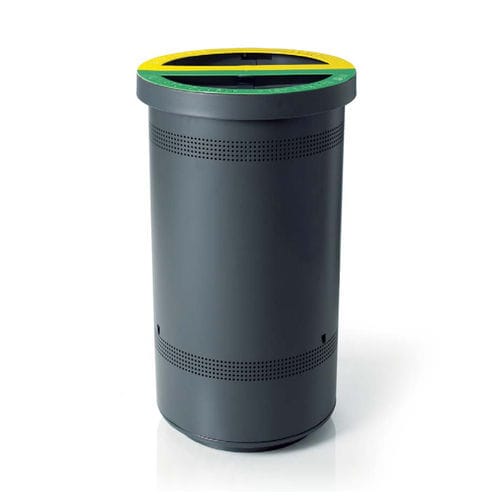 Poubelle en acier galvanisé - DUO - LAB23 - de tri sélectif / professionnelle / double