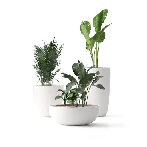 Jardinière en béton à haute performance - LID - LAB23 - en composite / ronde / en hauteur
