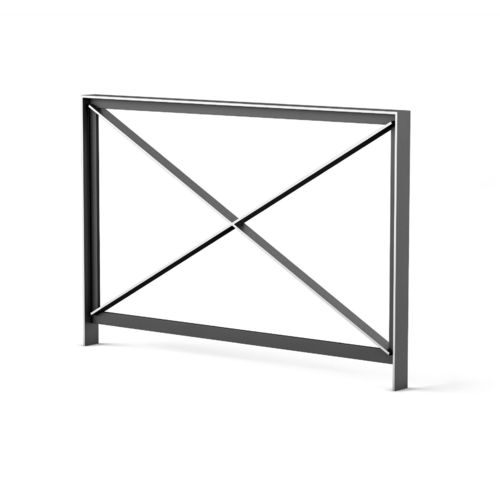 Barrière de protection - PURE - LAB23 - fixe / en acier / en inox