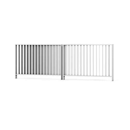 Barrière de protection - GRADIENT - LAB23 - fixe / en acier / en inox