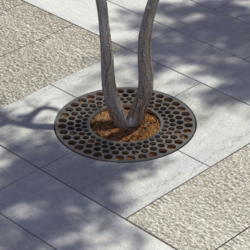 Grille d'arbre ronde - LAB.SP.004 - LAB23 - en acier galvanisé