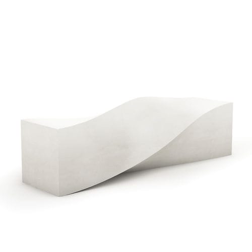 Banc public design original - S DECORATION - LAB23 - en matériaux composites / sans dossier / sans accoudoirs