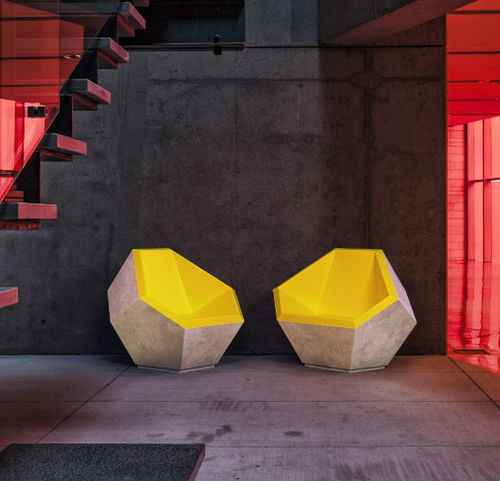 Chaise de jardin contemporaine - FUKSAS COLLECTION - LAB23 - d'extérieur / en matériaux composites / résidentielle