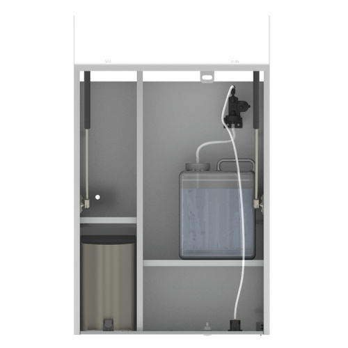 Meuble de salle de bain avec distributeur de savon - SA - Stern Engineering Ltd. - avec sèche-mains intégré / tout-en-un / avec sèche-mains