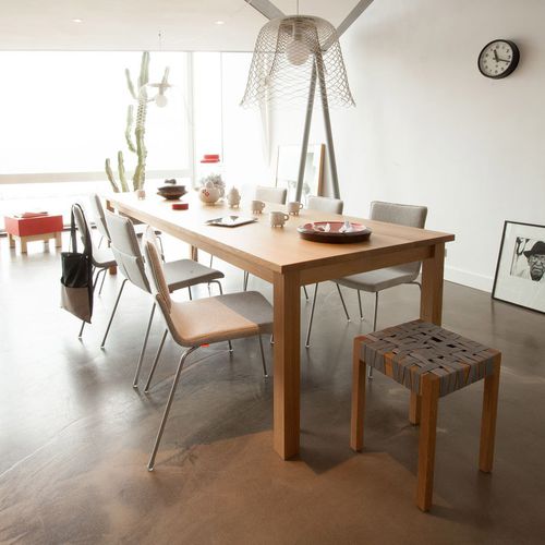 Tabouret contemporain - BERLAGE - Gispen - en chêne / en toile