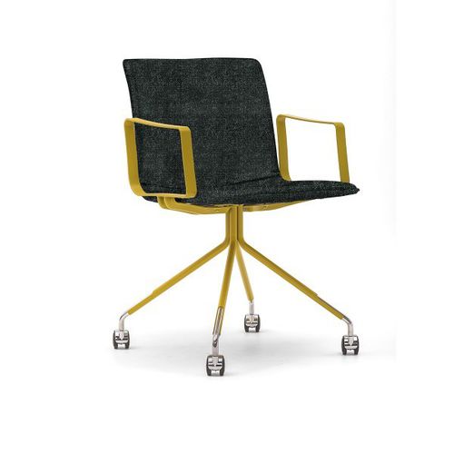 Chaise de bureau contemporaine - NOMI - Gispen - en plastique / en feutre / tapissée
