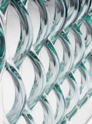 Panneau en verre trempé - STILLA - BermanGlass - à motif / texturé / 3D