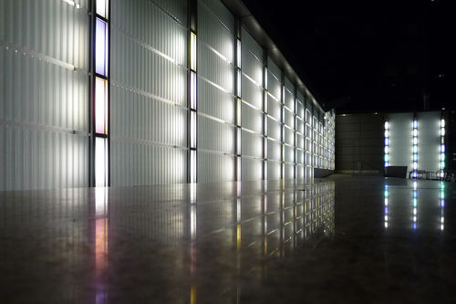 Panneau en verre trempé - CORRUGATED - BermanGlass - à motif / texturé / 3D