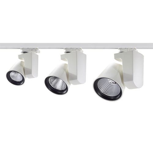 Éclairage sur rail à LED - S80 - GLAMOX - rond / en fonte d'aluminium / professionnel