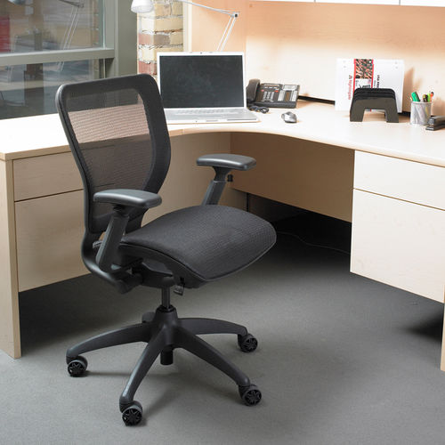 Fauteuil de bureau contemporain - WXO : 5800 - Nightingale Corp - en cuir / en tissu / à hauteur réglable