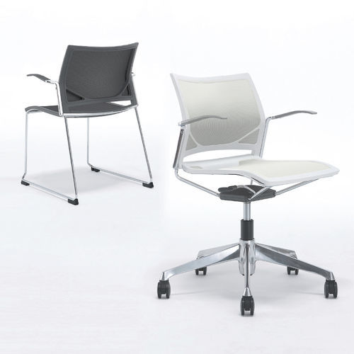 Chaise de bureau moderne - ZART - Okamura - d'intérieur / en tissu / en résille