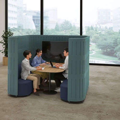 Cellule de concentration modulaire - MUFFLE + - Okamura - pour 1 personne / pour 2 personnes / pour 4 personnes