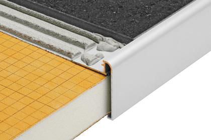 Profilé de finition en aluminium - SCHLUTER®-RONDEC-STEP - Schluter Systems - pour carrelage / chant droit