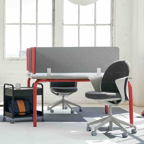 Bureau pour open space - ROUTES - Teknion - sur pied / pour 2 personnes / contemporain