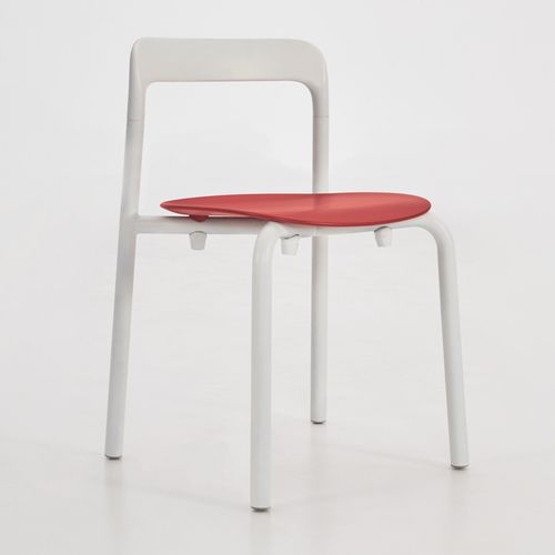 Chaise contemporaine - ROUTES - Teknion - d'intérieur / en acier à revêtement par poudre / en plastique