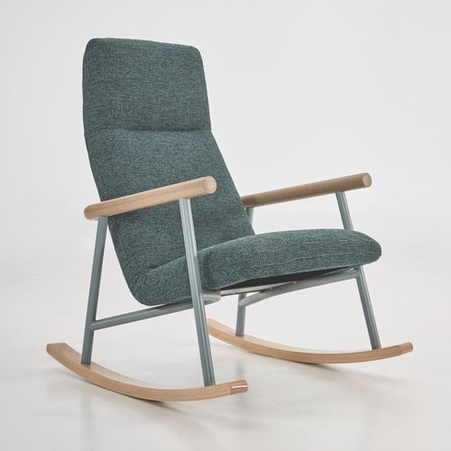 Fauteuil contemporain - ROUTES - Teknion - en tissu / avec dossier haut / avec repose-tête