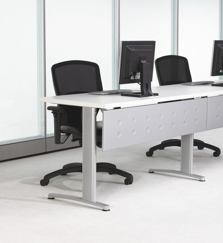 Table contemporaine - EXPANSION TRAINING - Teknion - en fil de métal / avec piètement en métal / rectangulaire