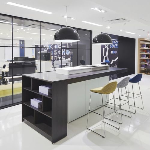 Banque d'accueil en plomb - Teknion - pour stockage