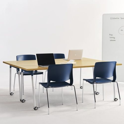 Table d'enseignement contemporaine - THESIS  - Teknion - en stratifié / en bois / en verre