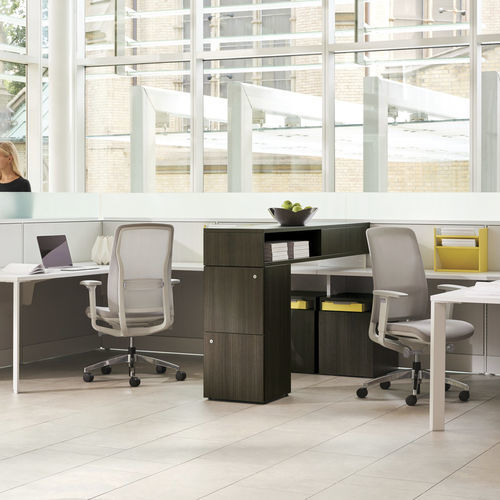 Fauteuil de bureau contemporain - AROUND™ - Teknion - en tissu / en métal / tapissé