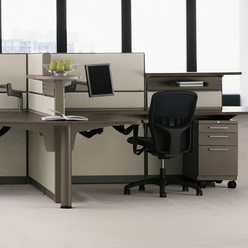 Fauteuil de bureau contemporain - T-3 - Teknion - en résille / inclinable / à hauteur réglable