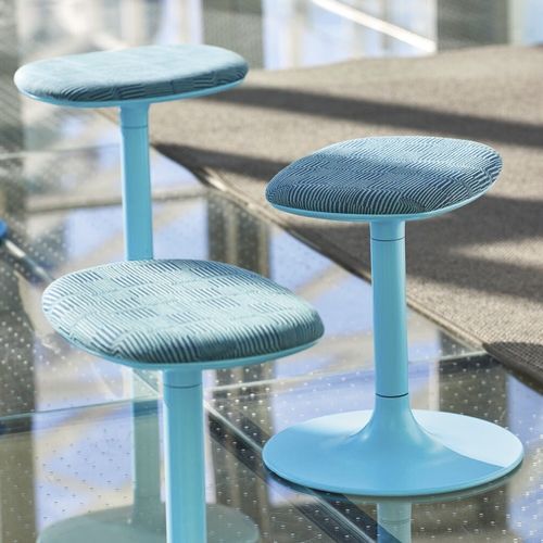 Table mange-debout contemporaine - SPROUT - Teknion - en stratifié / avec piètement en stratifié / ronde