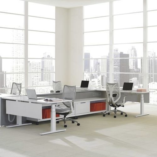 Bureau pour open space - DISTRICT - Teknion - sur pied / multiplace / contemporain