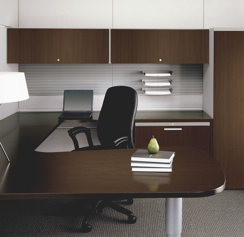 Fauteuil de bureau contemporain - AMICUS - Teknion - en cuir / réglable / noir