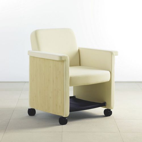 Fauteuil contemporain - BELIZE - Teknion - en tissu / en cuir / en aluminium