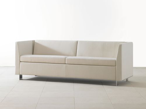 Canapé contemporain - VIGNETTE - Teknion - en tissu / blanc / beige