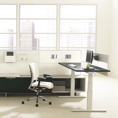 Bureau pour open space - NAVIGATE - Teknion - sur pied / individuel / contemporain