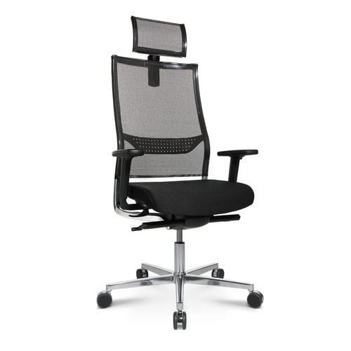 Fauteuil de direction contemporain - ALUART - Topstar - tapissé / noir / blanc
