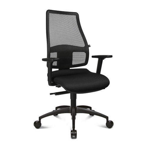 Fauteuil de bureau contemporain - SYNCRO NET - Topstar - en résille / en métal / noir
