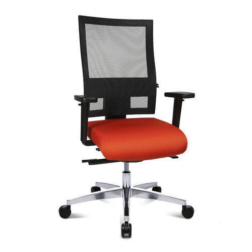 Fauteuil de bureau contemporain - SITNESS 60 - Topstar - en résille / en métal / noir