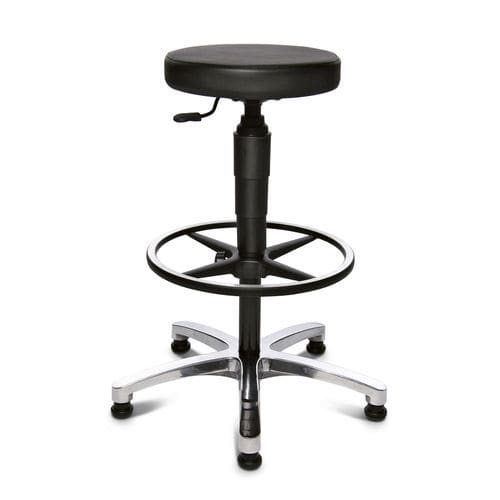Tabouret contemporain - TEC 70 - Topstar - en cuir / avec piètement en métal / à roulettes