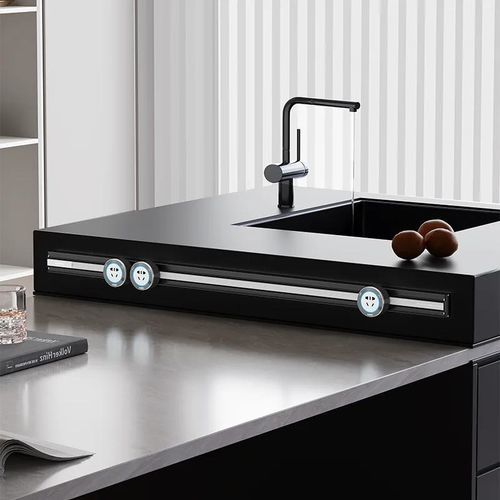 Support de prises électriques pour bureau - SIMPLE SURFACE POWER TRACK - Eubiq - sur rail