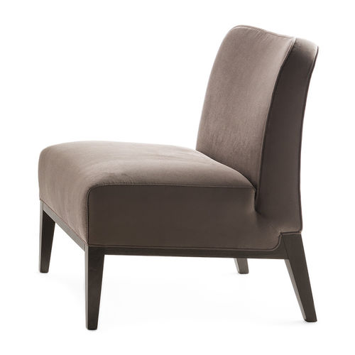 Chauffeuse contemporaine - OPERA  - Montbel - en tissu / en cuir / marron