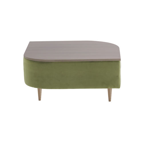 Table basse contemporaine - DÉLICE 01053L - Montbel - en stratifié / en ABS / avec piètement en bois massif