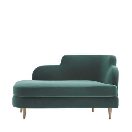 Méridienne classique - DÉLICE 01054 - Montbel - en tissu / en bois / avec piètement en bois massif