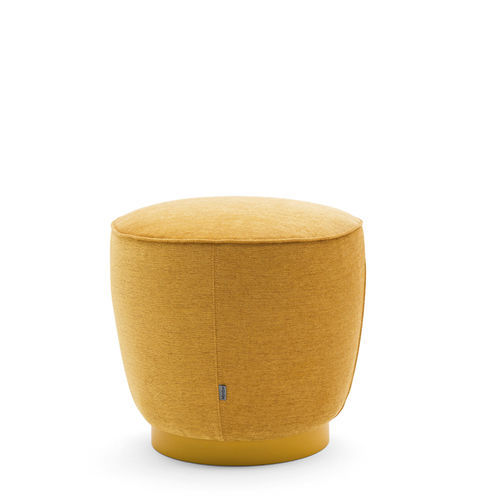 Pouf contemporain - DIADEMA 04010A - Montbel - en tissu / en cuir / rond