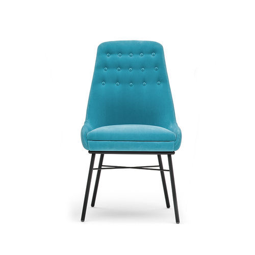 Chaise contemporaine - DANIELLE 03615K - Montbel - d'intérieur / en tissu / avec piètement en métal