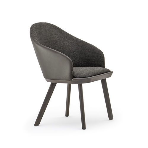 Chaise contemporaine - RIVOLÌ 03331 - Montbel - d'intérieur / en tissu / en cuir