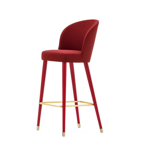 Chaise de bar contemporaine - ROSE 03081 - Montbel - d'intérieur / en tissu / en cuir
