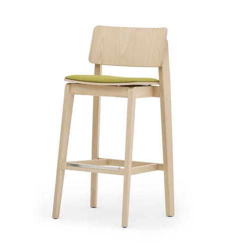 Chaise de bar contemporaine - OFFSET 02882 - Montbel - d'intérieur / en tissu / en cuir