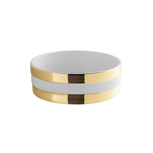 Vasque à poser - RING  - Sanindusa - en céramique / ronde / sans trou