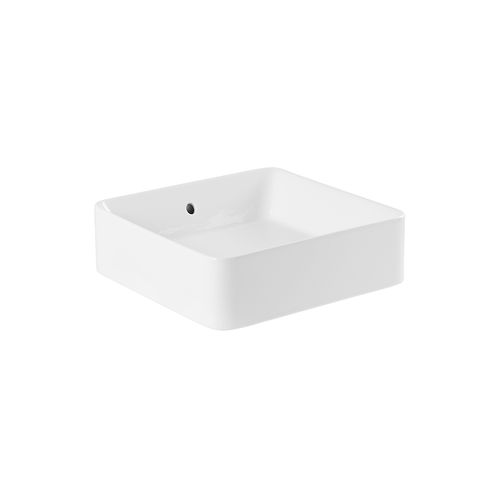 Vasque à poser - SANLIFE - Sanindusa - en porcelaine / carrée / sans trou