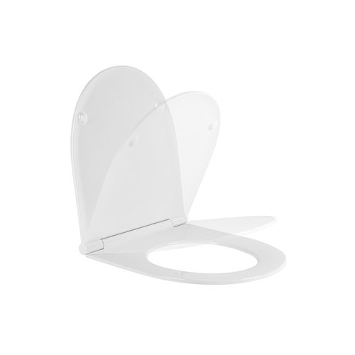 Lunette de toilettes antibactérienne - SANLIFE - Sanindusa - en thermodurcissable / en acier inoxydable / blanche