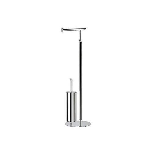 Porte-rouleau WC à poser - ESSENCIAL - Sanindusa - en acier inoxydable / avec porte-brosse de toilettes / chromé