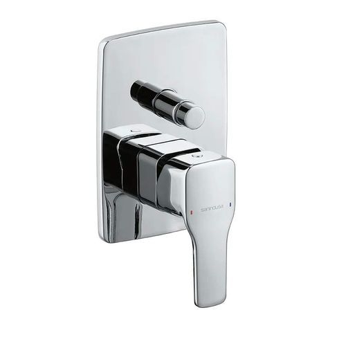 Mitigeur de douche - ADVANCE  - Sanindusa - mural / en laiton / en zamak