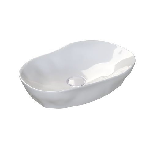 Vasque à poser - MAGMMA - Sanindusa - ovale / sans trou / sans trop-plein